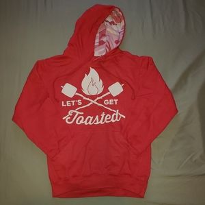 Hot Pink "Let's Get Toasted" Sweatshirt
